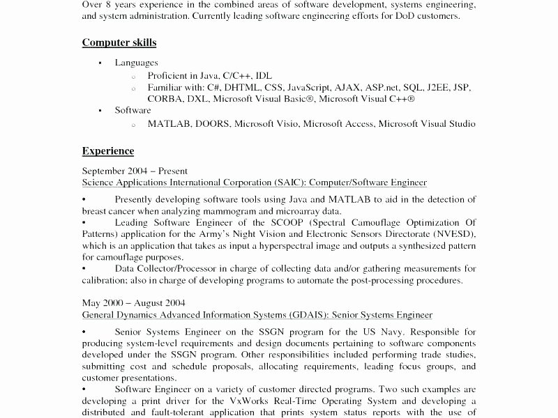 resume excel skills