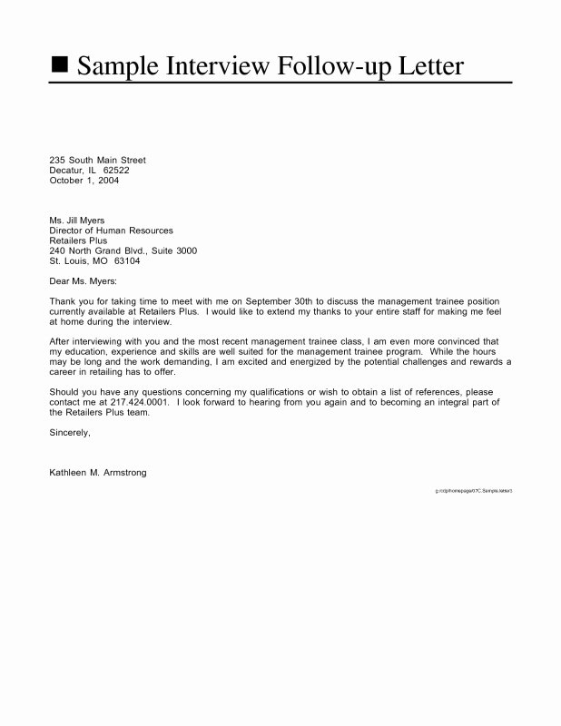 Resume Follow Up Email Sample
