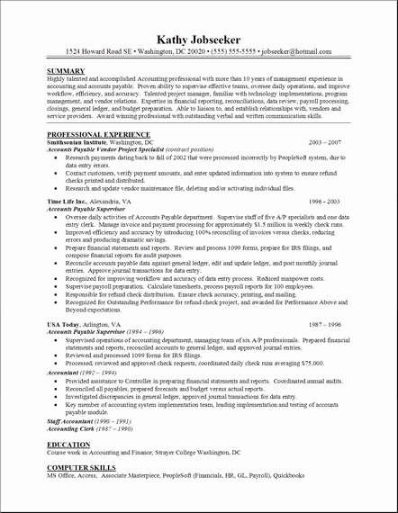 Resume for Clerical Positions