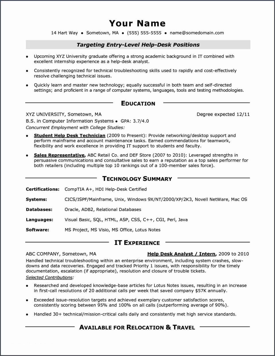 Resume for Entry Level and Entry Level Accounting Resume