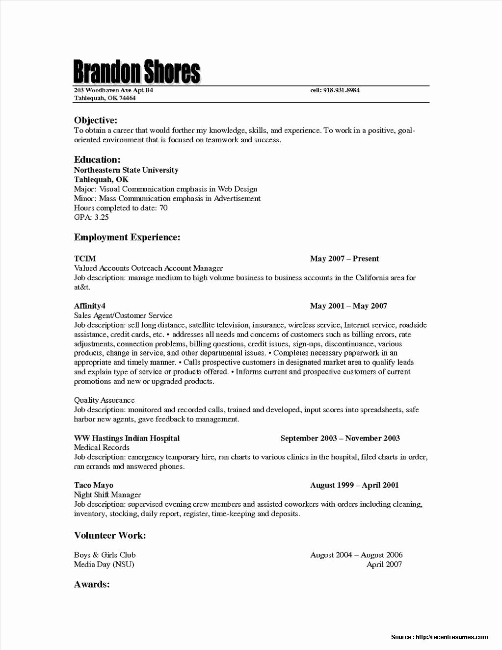 Resume for Life Insurance Agent Resume Resume Examples
