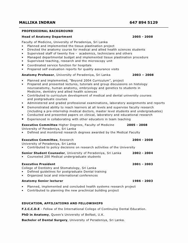 Resume for Project Manager Position