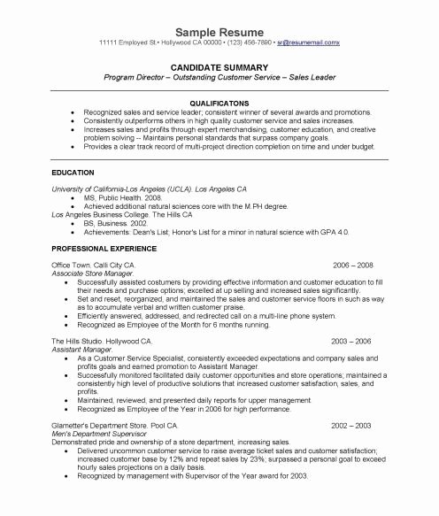 Resume for Recent College Grad Best Resume Collection