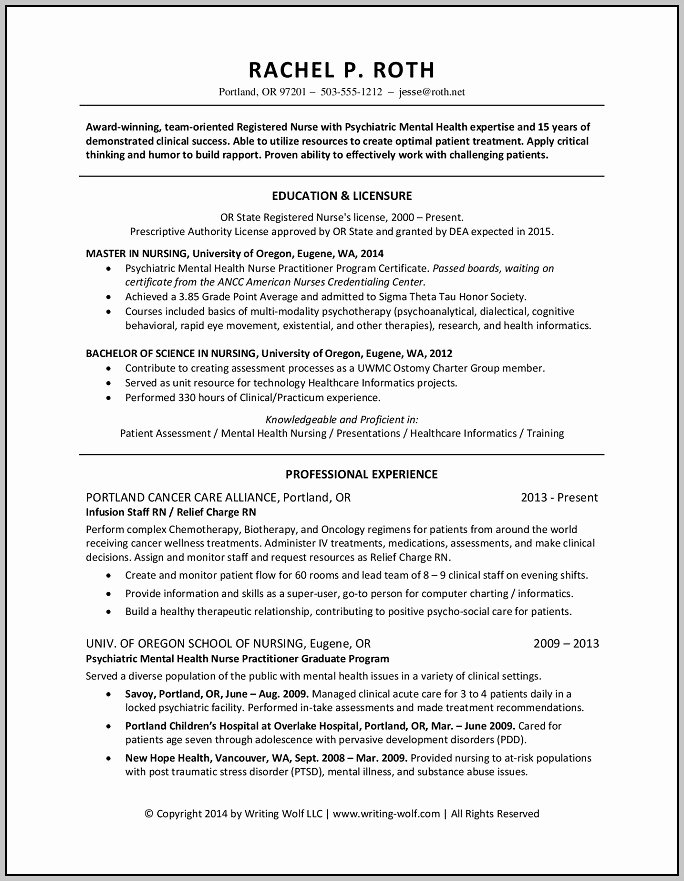 Resume for Rn with 10 Years Experience Resume Resume
