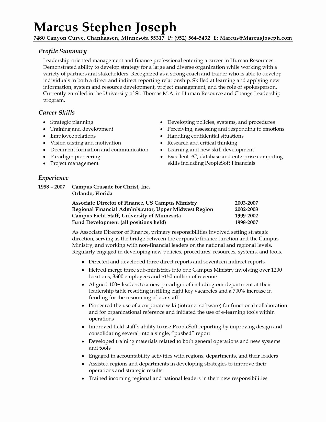 Resume General Summary Examples Resume Examples Templates