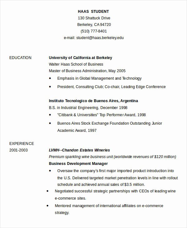 Resume In Word Template 24 Free Word Pdf Documents
