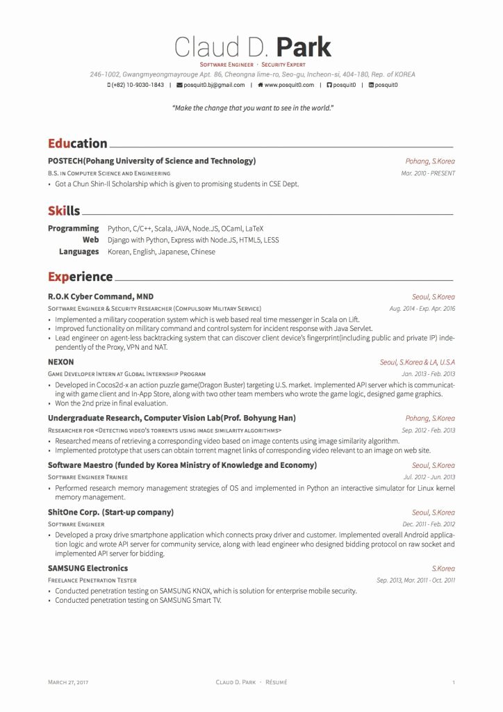 Resume Latex Templates
