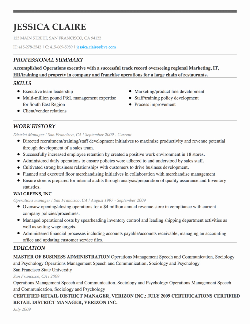 Resume Maker Write An Online Resume with Our Resume Builder