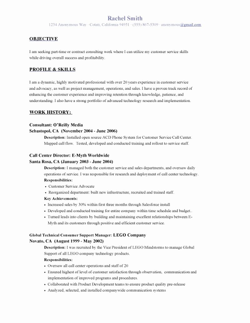 Resume Objective Examples 7 Resume Cv