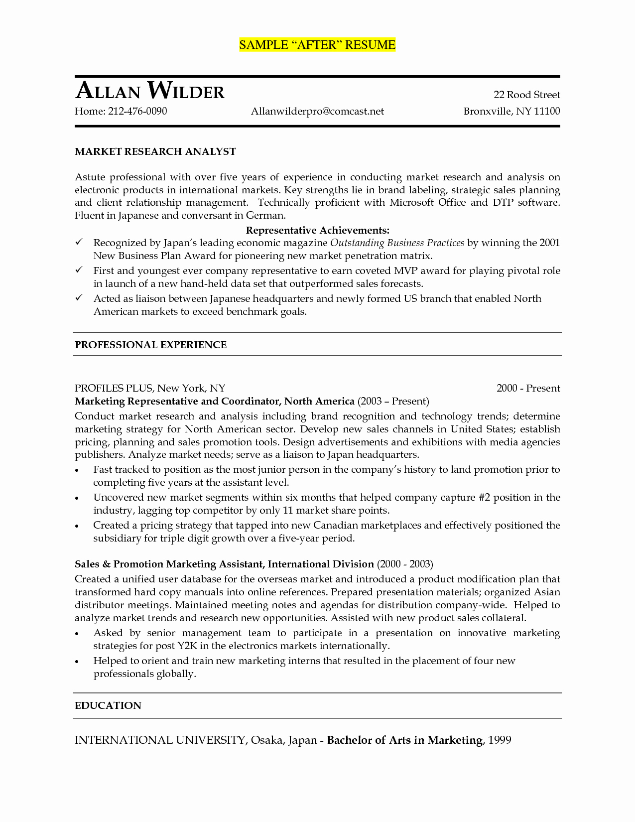 Resume Objective Examples Data Analysis 8