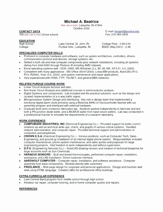 resume objective for campus job on jobs 2 part time