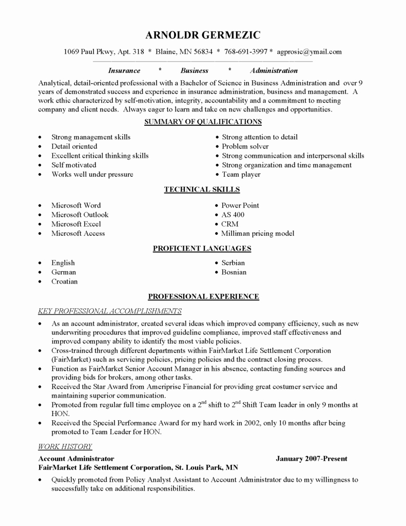 Resume Objective for New Career Path – Perfect Resume format