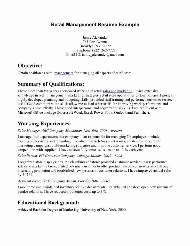 Resume Objective Statement for Sales Resume