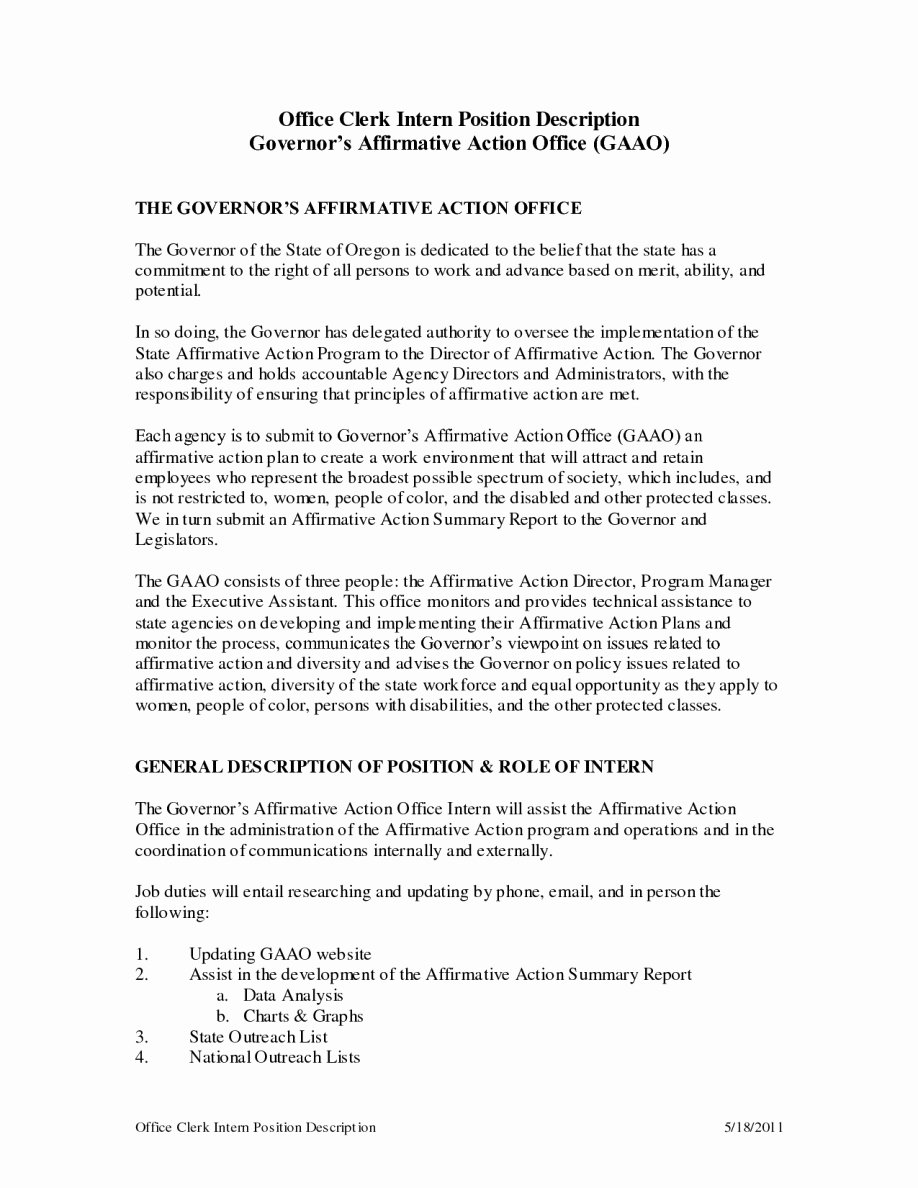 Resume Objectives for Clerical Positions Cover Letter