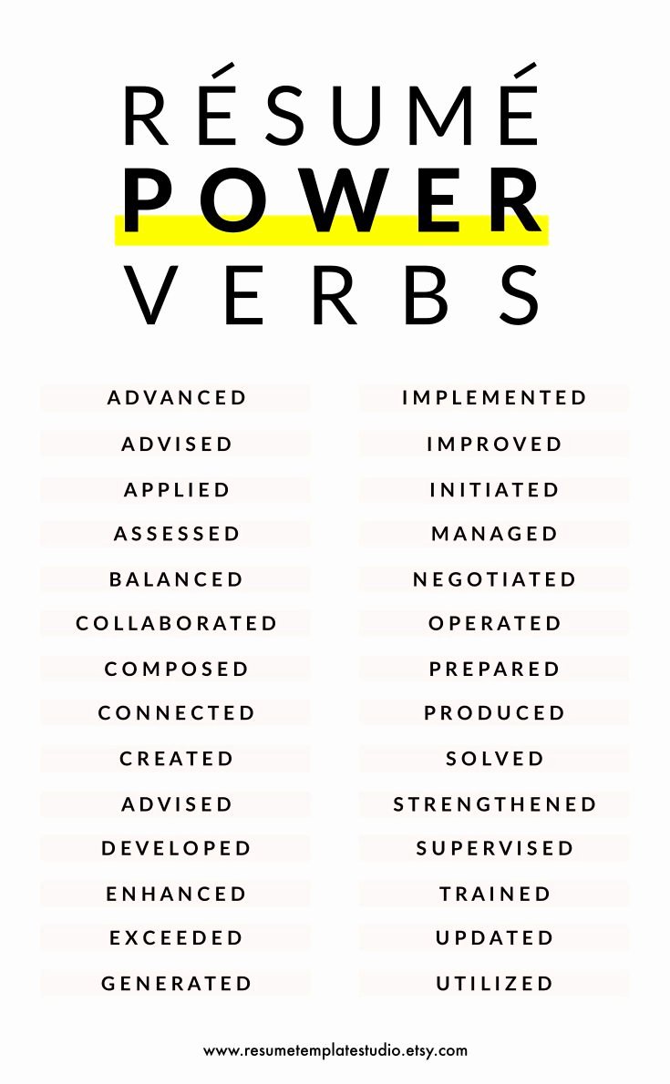 Resume Power Verbs and Resume Tips to Boost Your Resume