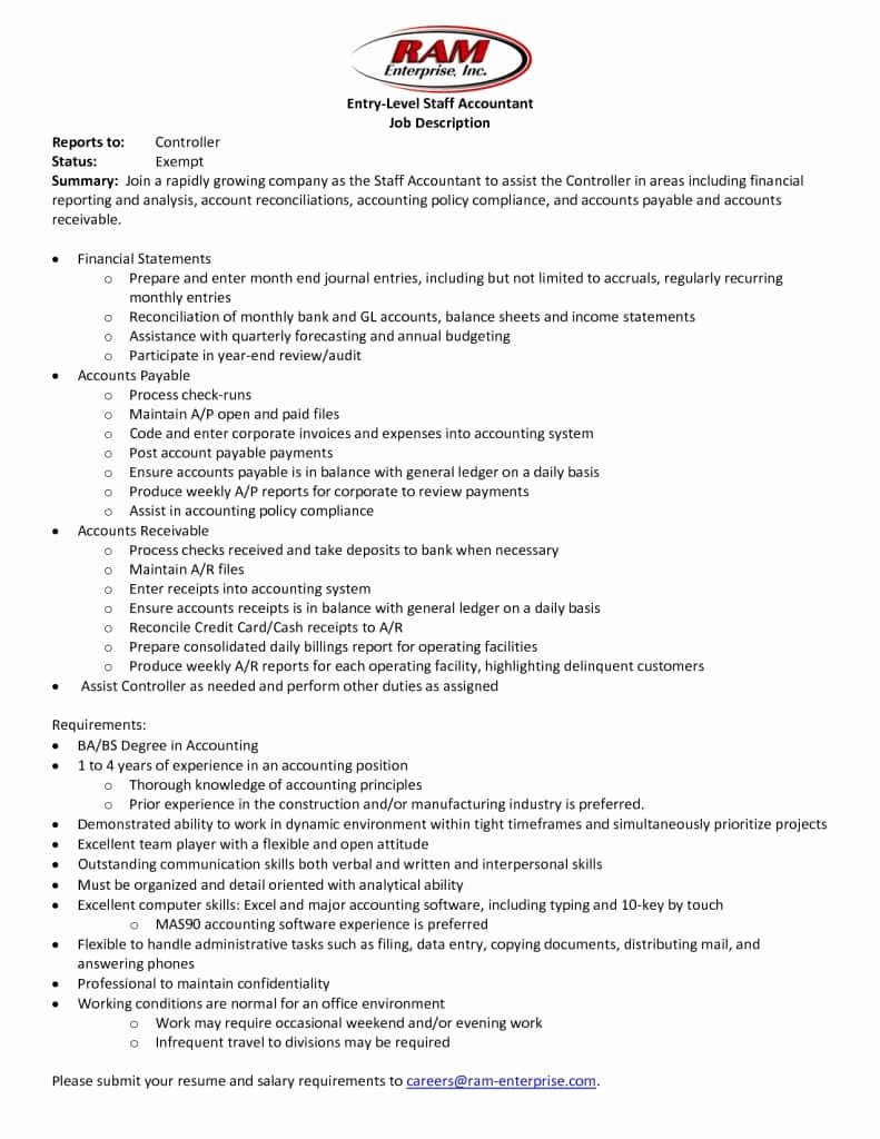 Resume Profile Examples Entry Level