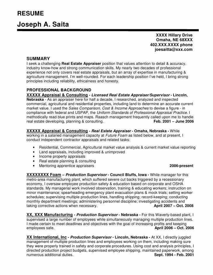 resume sample 3