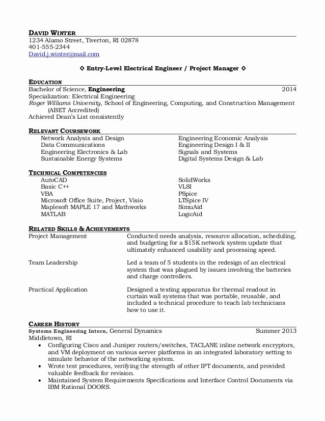 Resume Samples for College Students and Recent Grads