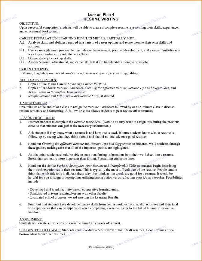 Resume Samples for Students Sample Resume for College