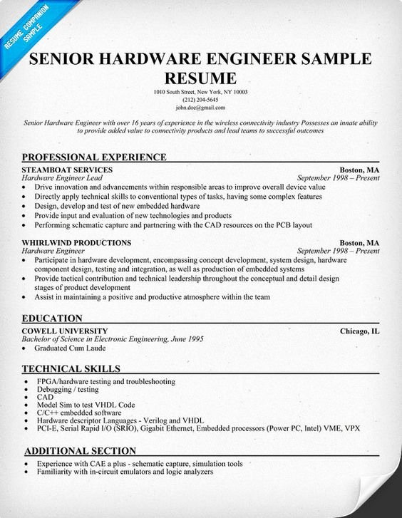 Resume software and Hardware On Pinterest