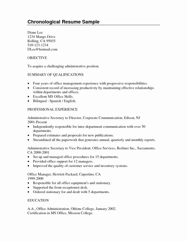 Resume Summary Examples for Students Best Resume Collection
