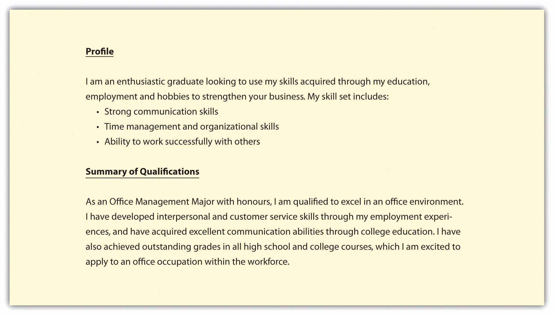 Resume Summary Section Job Sample social Worker