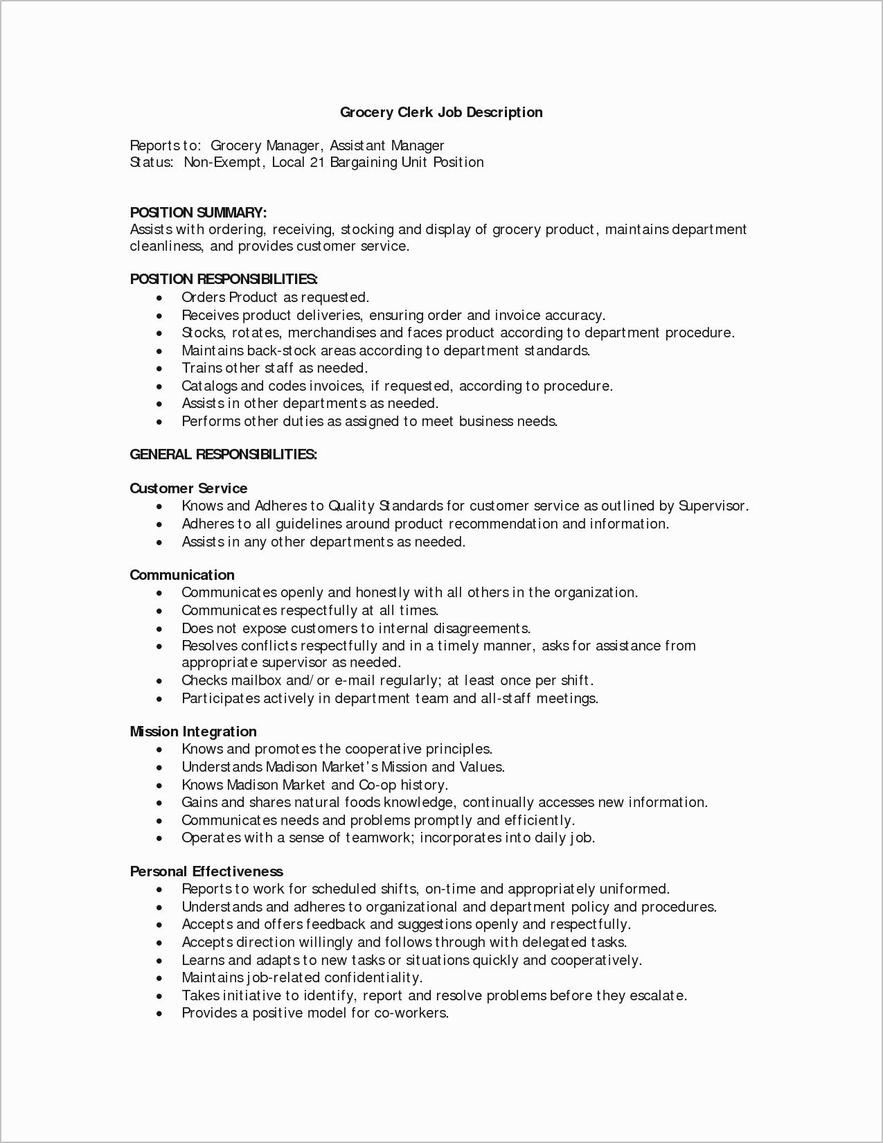 Resume Template Cover Letter Clerical Templates Fice