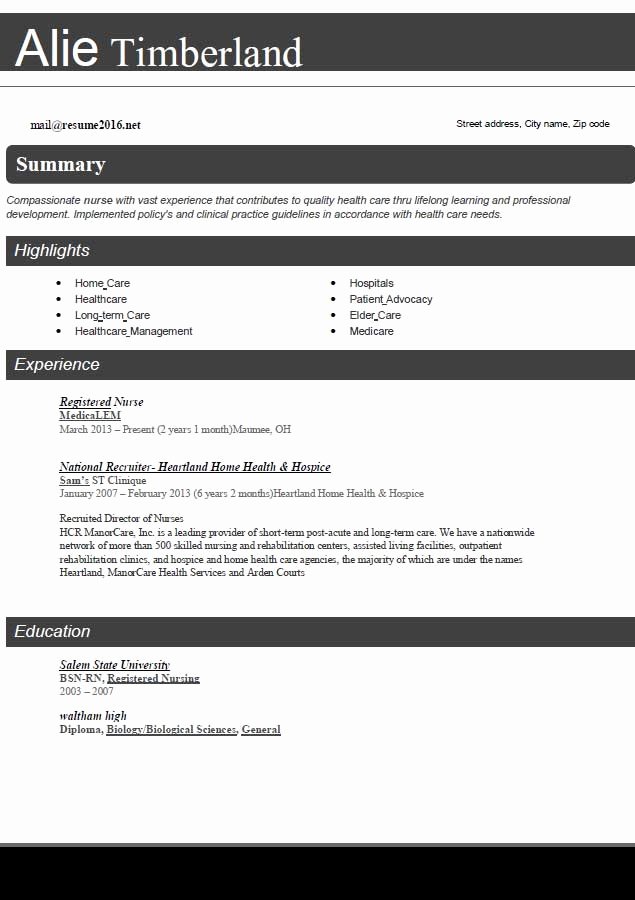 resume template microsoft word 2016