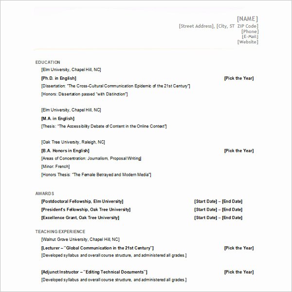 Resume Templates for Microsoft Word Free Templates