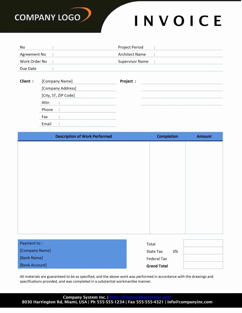 free google docs invoice template