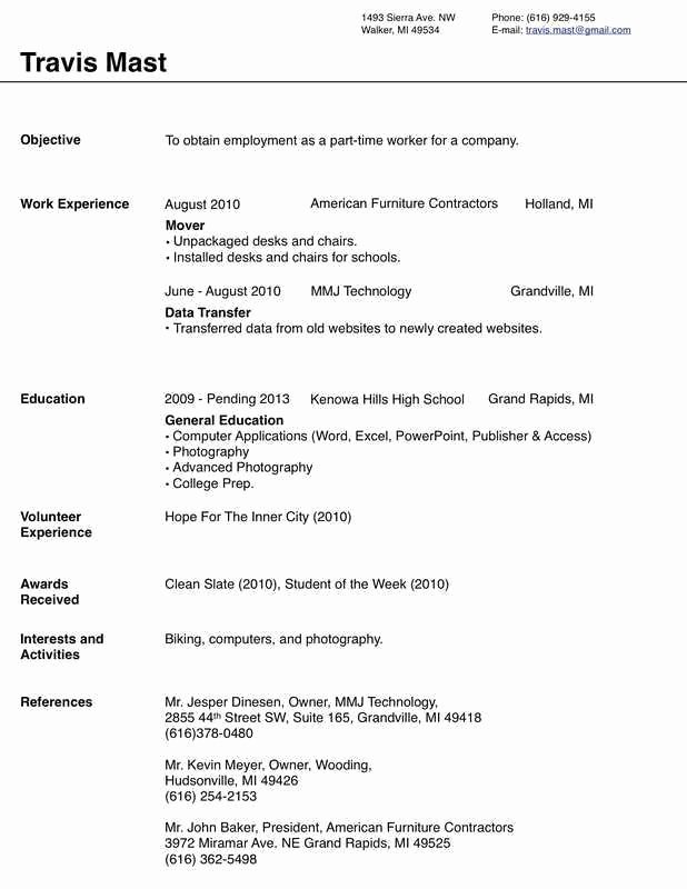 Resume Templates Microsoft Word 2007