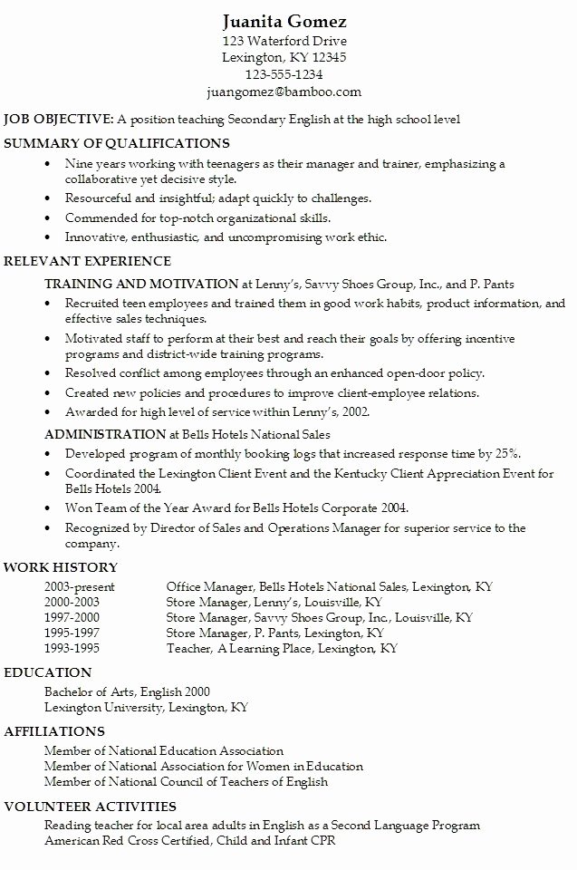 Resume Templates Teenager How to Write Cv for First Job