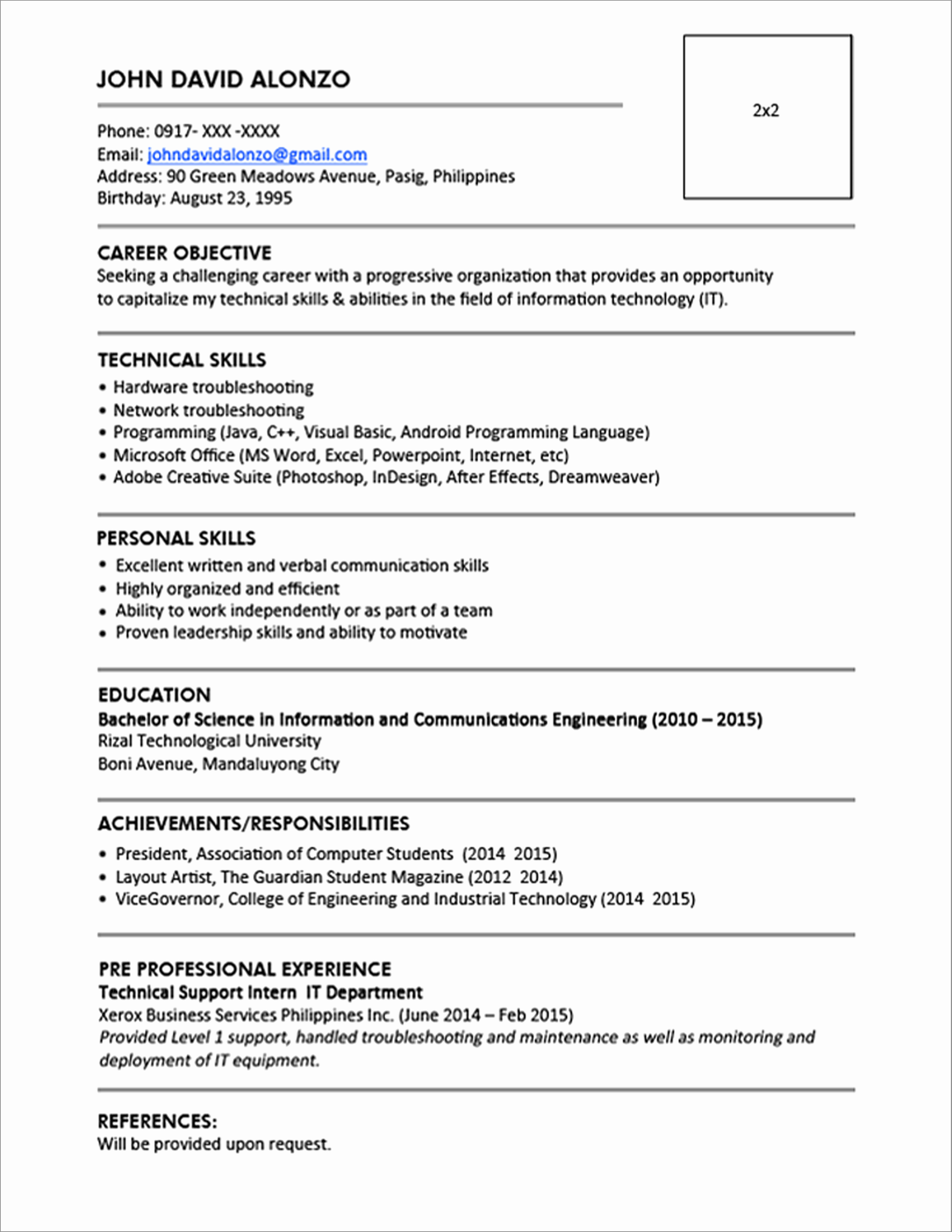 Resume Templates You Can