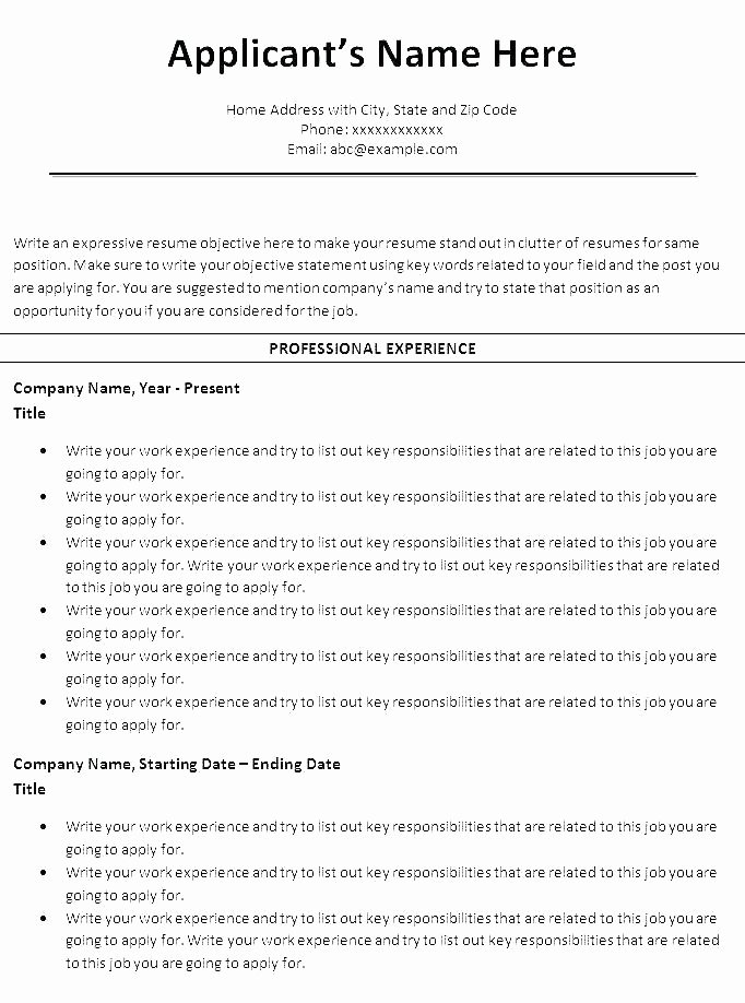 Resume Word Template Free Cv Document Meaning In English