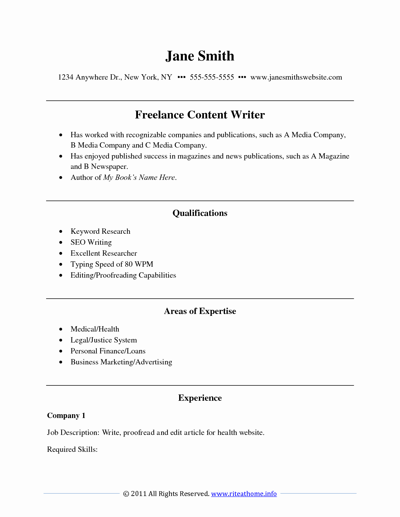 Resume Writing Examples Sample Resumes Hdwriting A Resume