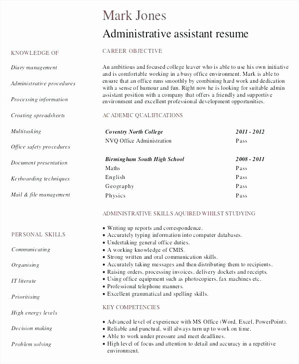 Resumes for Fice assistants Example Resume