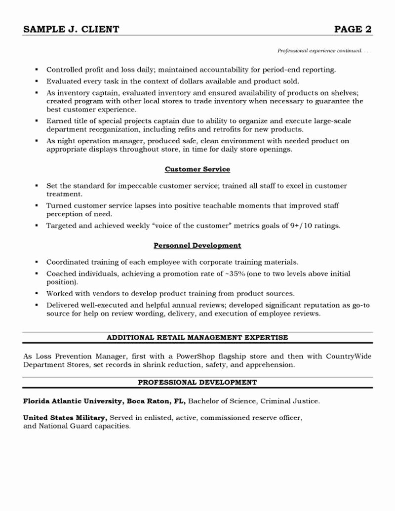Retail Operations and Sales Manager Resume