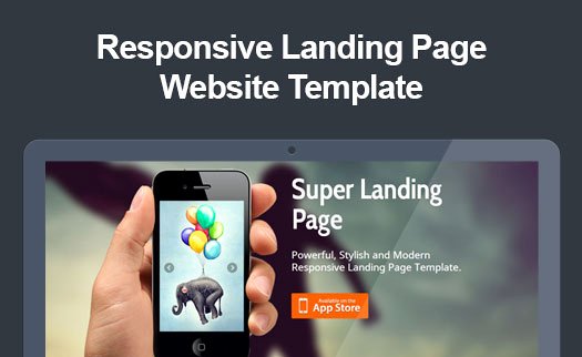 Retina Ready Responsive App Landing Page Website Template