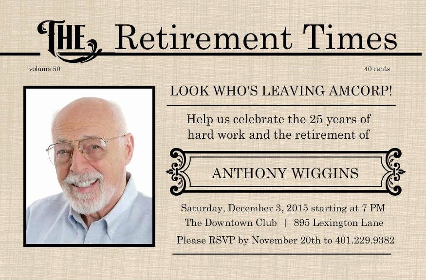 Retirement Flyer Template Free