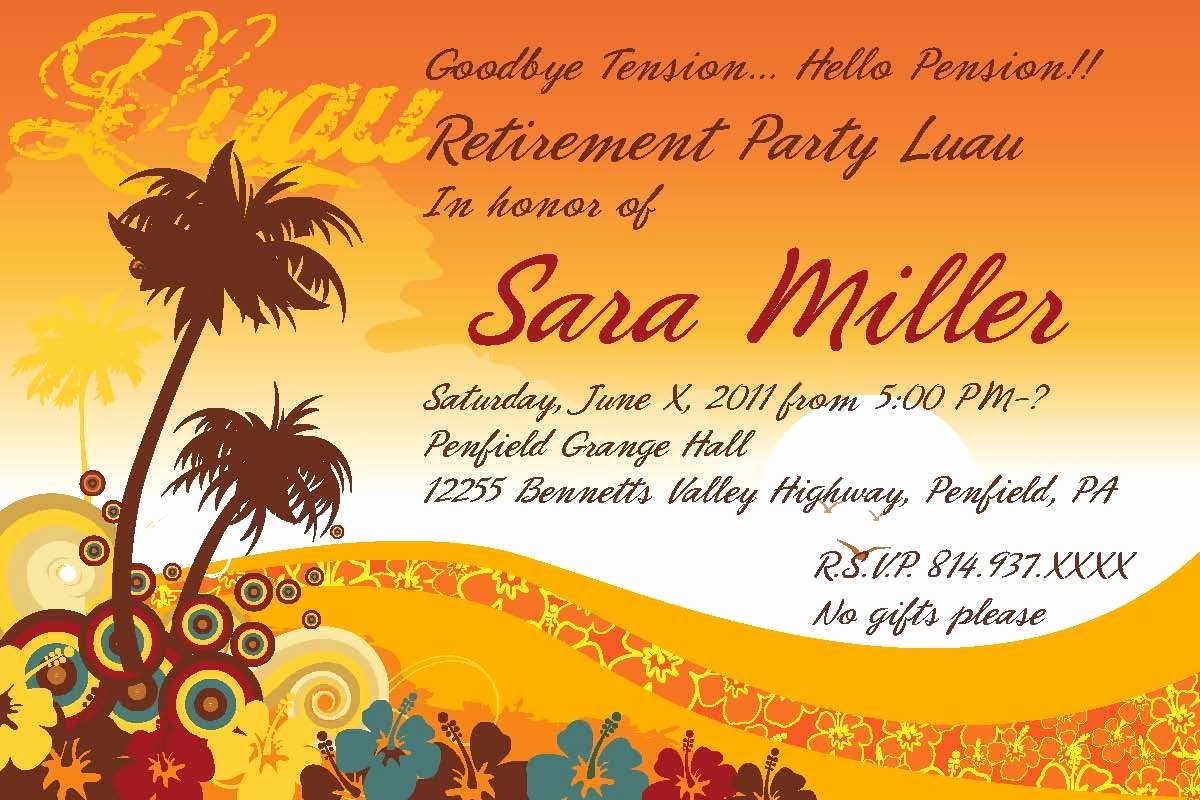 Retirement Invitation Template Retirement Party