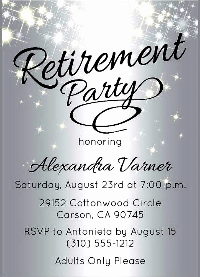 Retirement Party Invitation Template Free