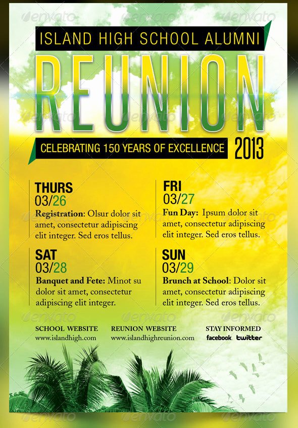 reunion flyer designs