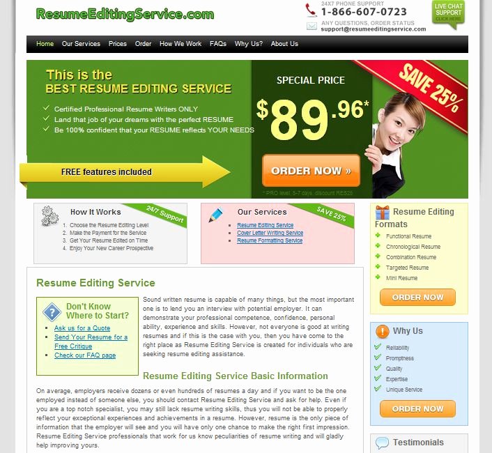 Review Of Resumeeditingservice
