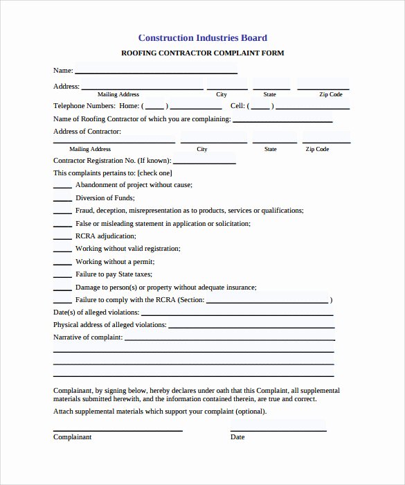 Roofing Contract Template 11 Download Free Documents In Pdf