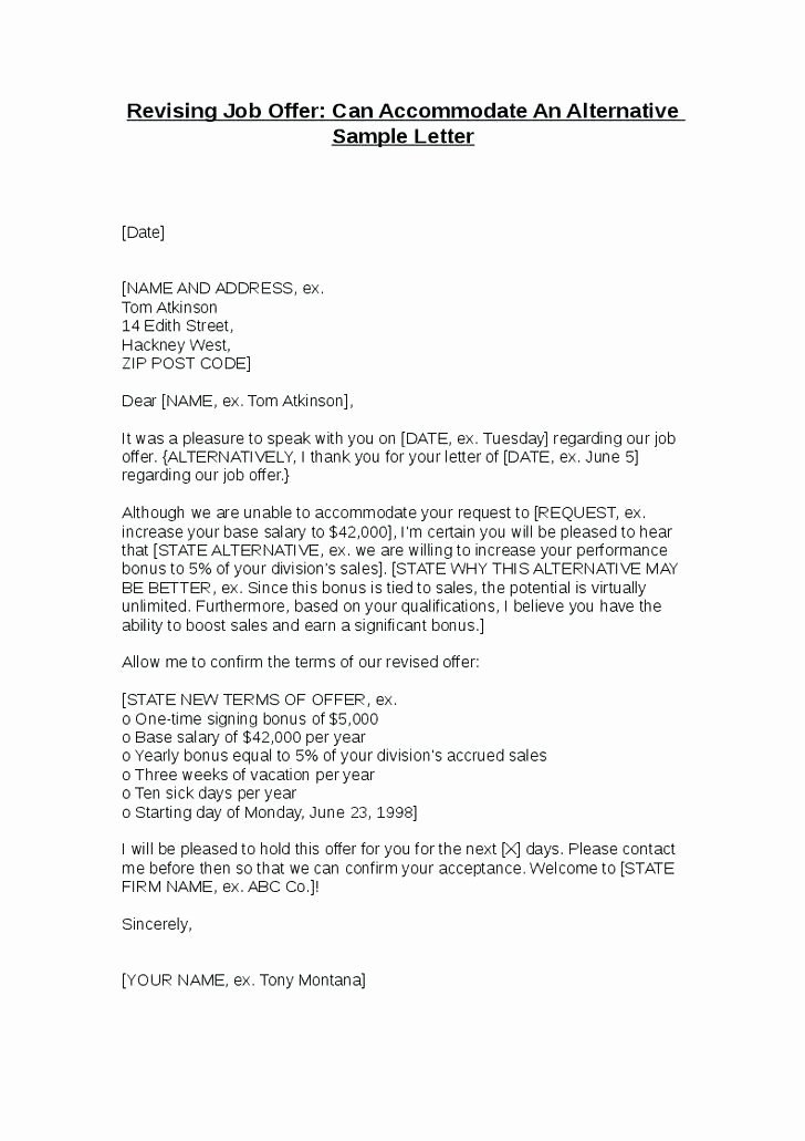 Salary Proposal Letter Sample