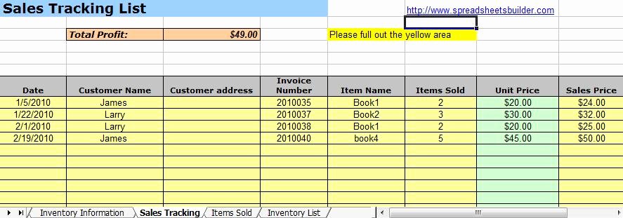 Sales Inventory Management Excel Template Free