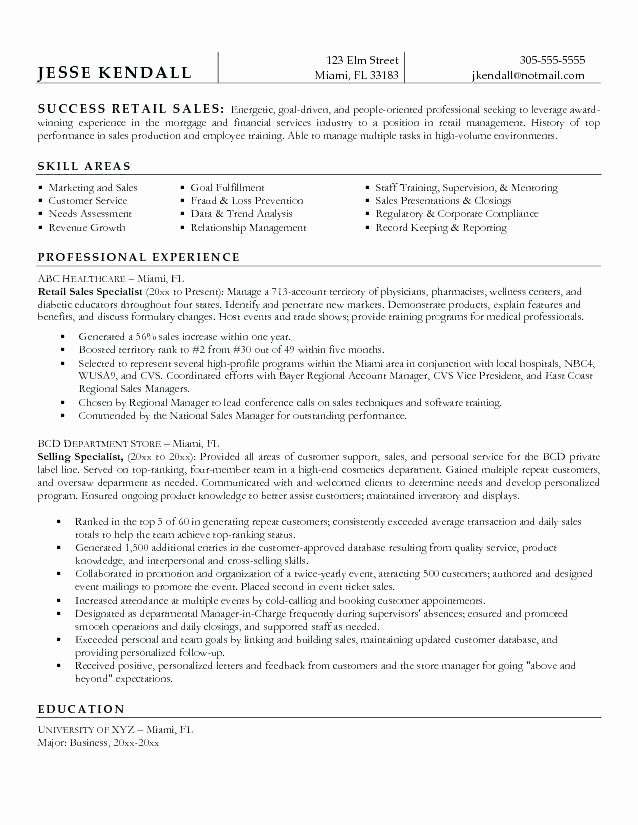 Sales Manager Resume Objective Examples