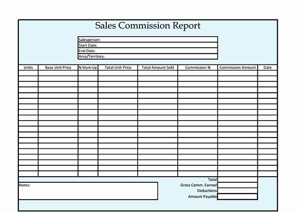 Sales Mission Report Template