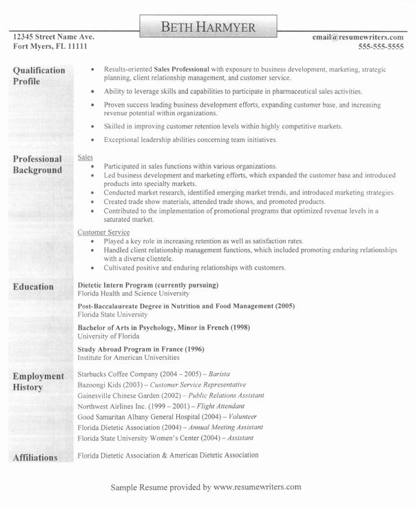 Sales Professional Resume Examples Resumes for Sales