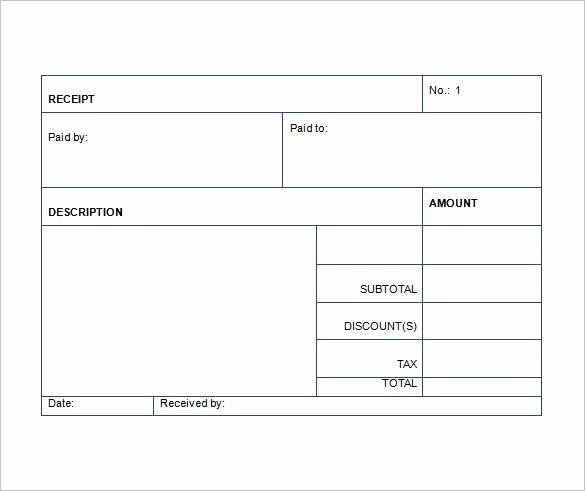 Sales Receipt Template 22 Free Word Excel Pdf format